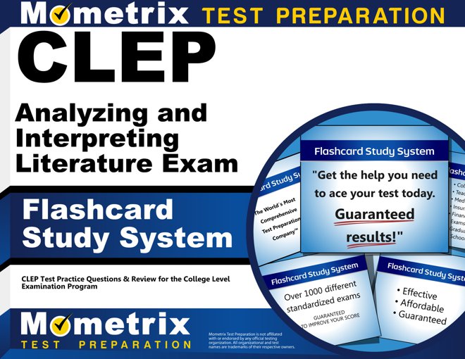 CLEP Analyzing and Interpreting Literature Exam Flashcards Study System