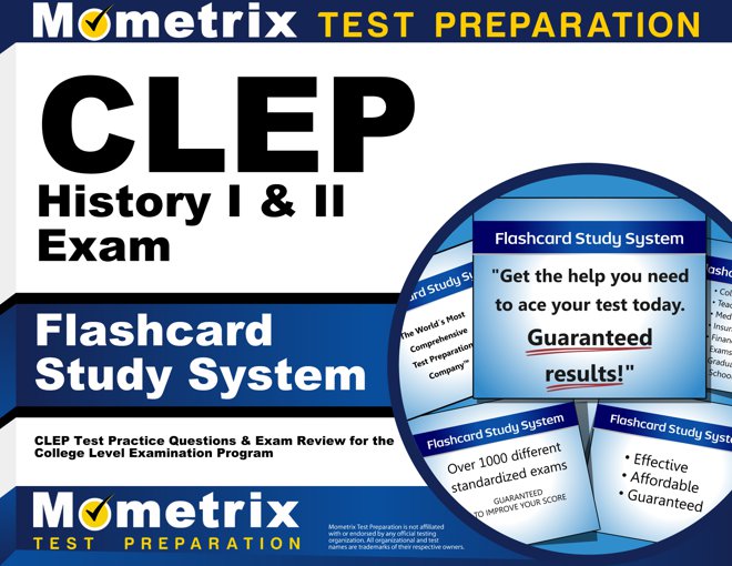 CLEP US History I and II Exam Flashcards Study System