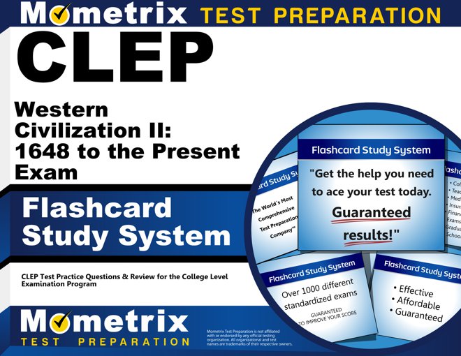 CLEP Western Civilization II: 1648 to the Present Exam Flashcards Study System