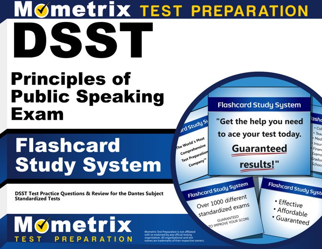 DSST Principles of Public Speaking Exam Flashcards Study System